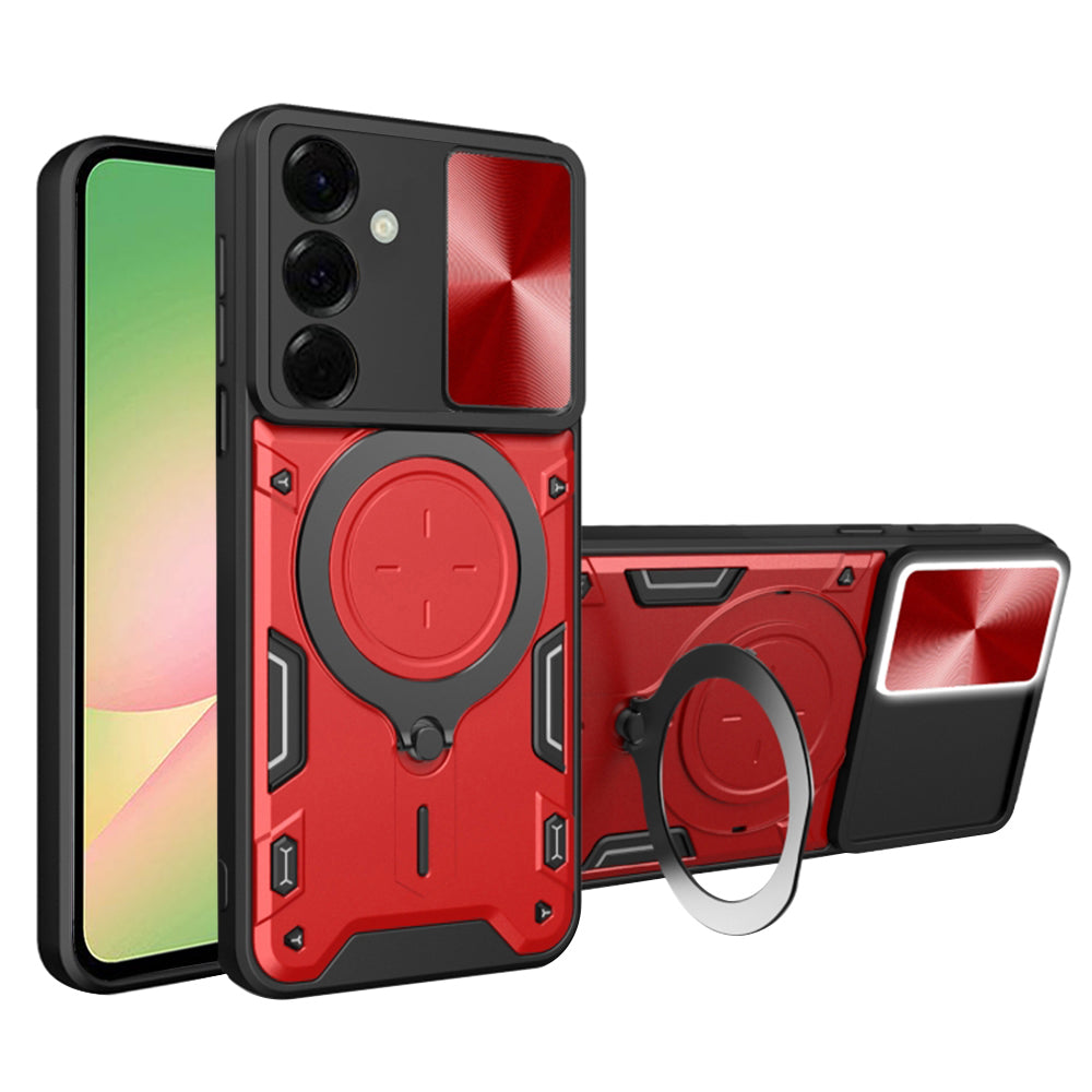 Coque pour Samsung Galaxy A56 A566, Techsuit, CamGuard Pro, Rouge