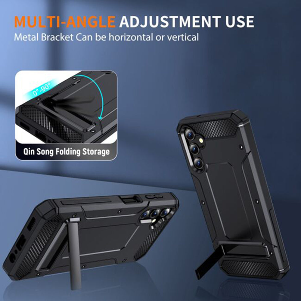 Coque pour Samsung Galaxy A56 A566, Techsuit, Hybrid Armor, Noire