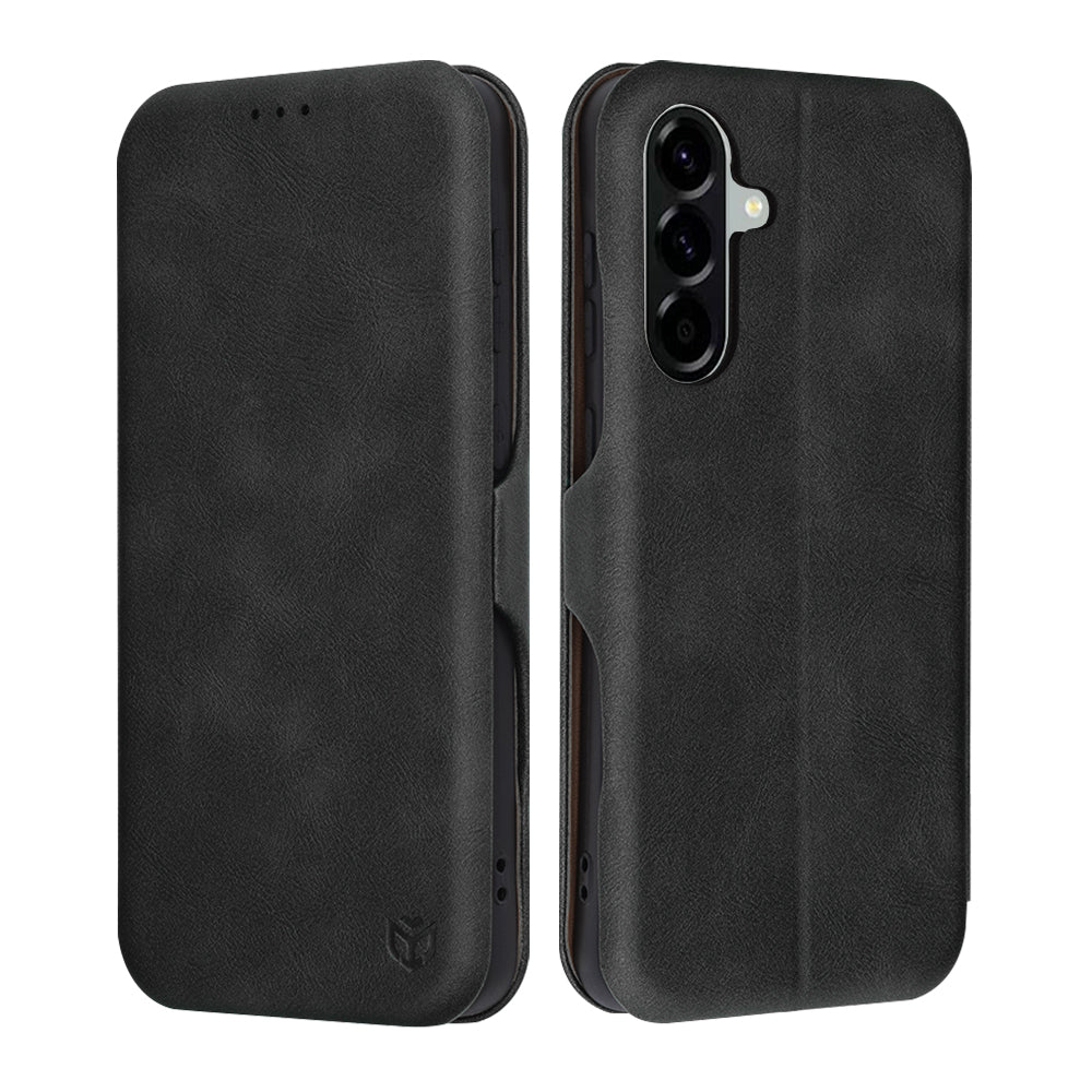Coque pour Samsung Galaxy A56 A566, Techsuit, Safe Wallet Plus, Noire