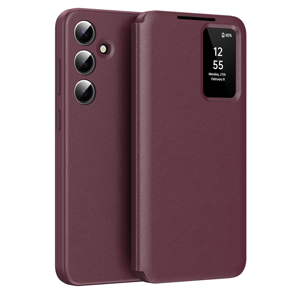 Coque pour Samsung Galaxy A56 A566, Techsuit, SmartView, Rouge