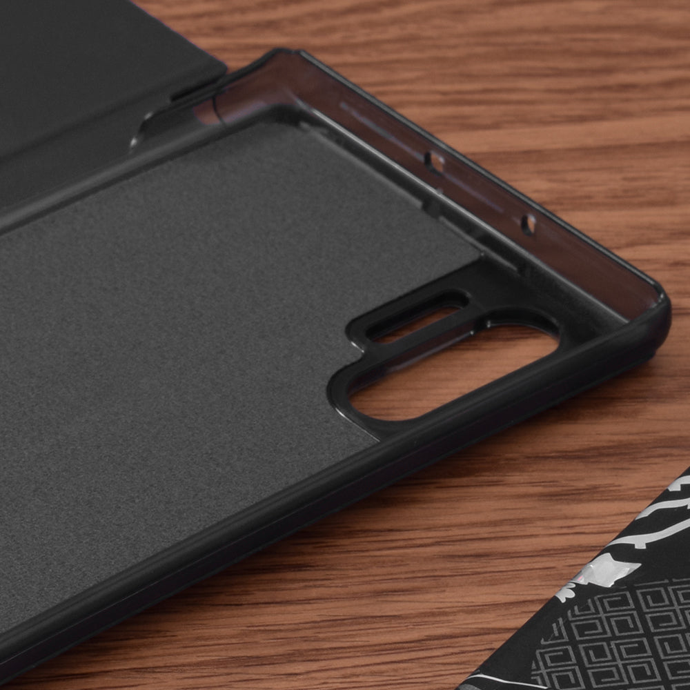 Coque pour Samsung Galaxy Note 10+ 5G N976 / Note 10+ N975, Techsuit, eFold, Noire