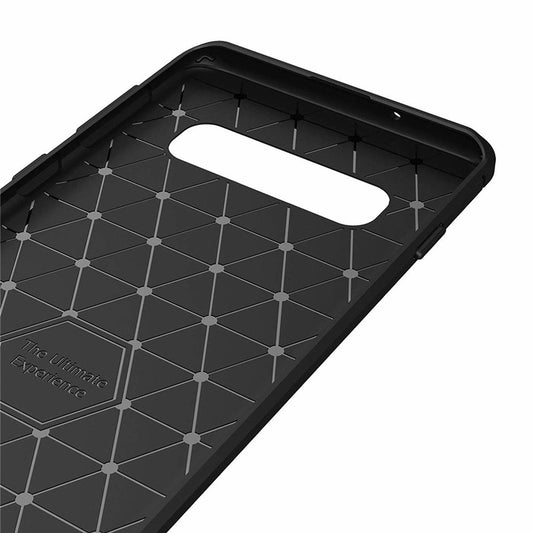 Coque pour Samsung Galaxy S10 G973, Techsuit, Carbone, Noire