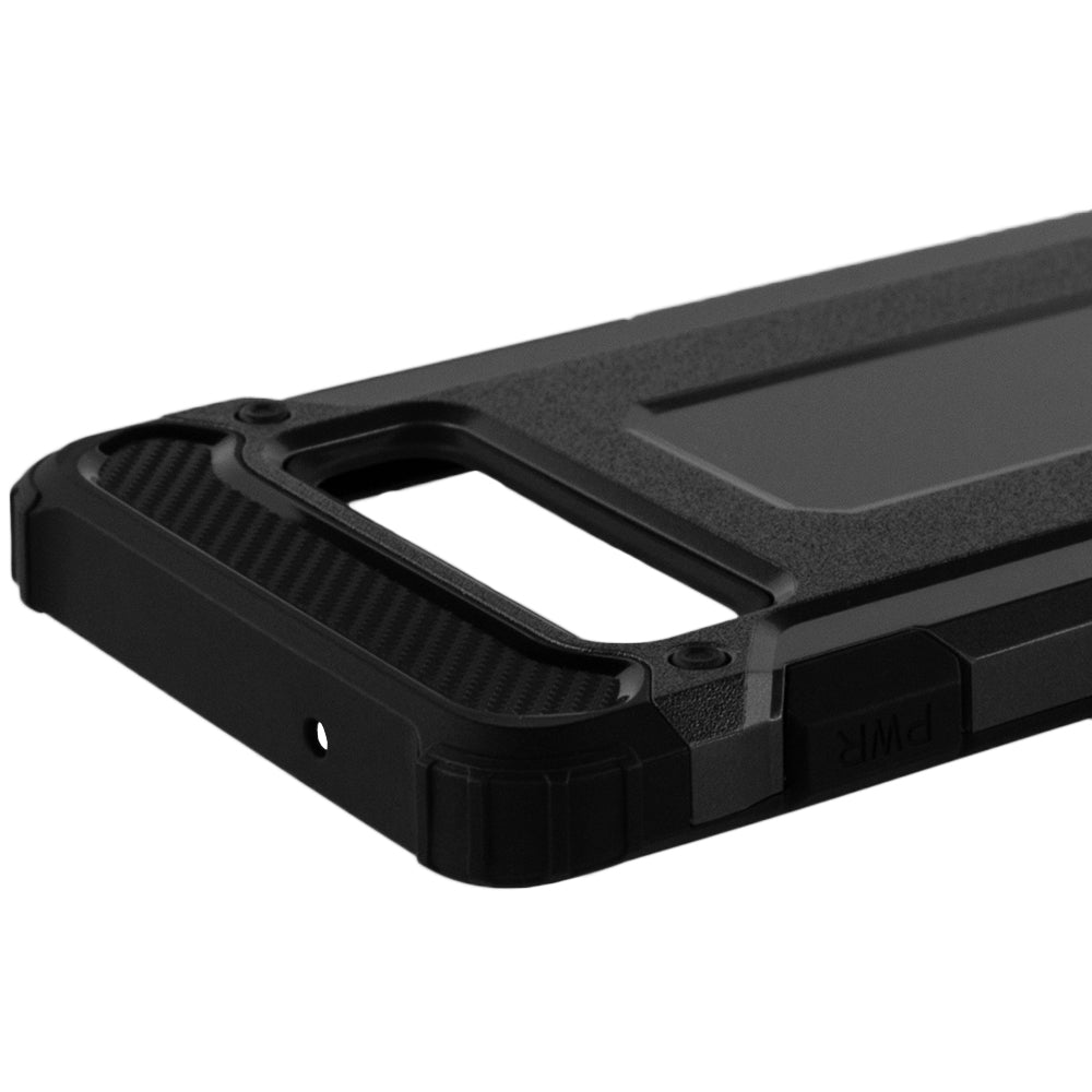 Coque pour Samsung Galaxy S10 G973, Techsuit, Hybrid Armor, Noire