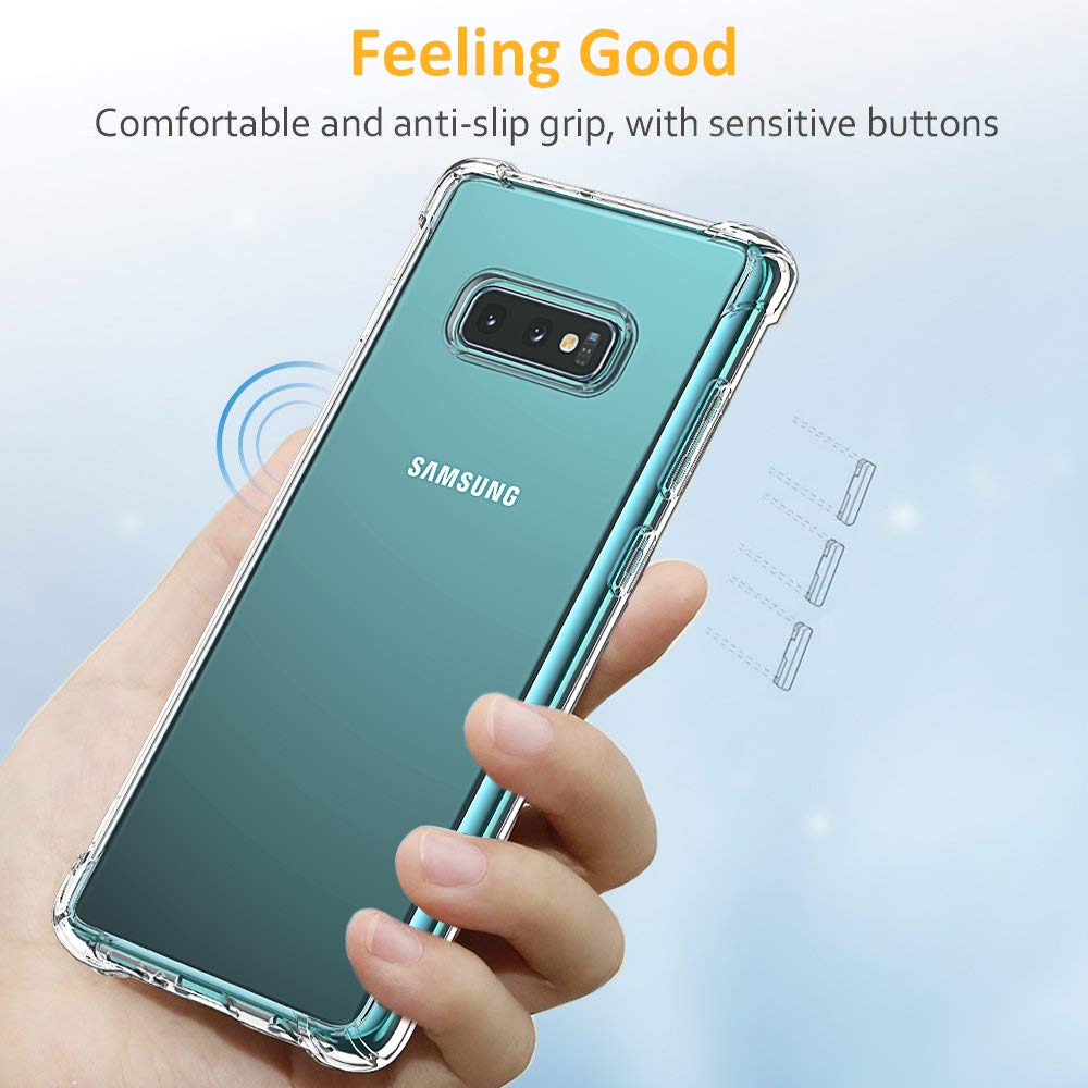 Coque pour Samsung Galaxy S10e G970, Techsuit, Anti-choc Claire, Transparente