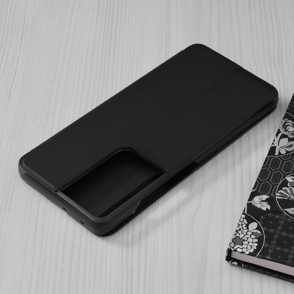 Coque pour Samsung Galaxy S21 Ultra 5G G998, Techsuit, eFold, Noire
