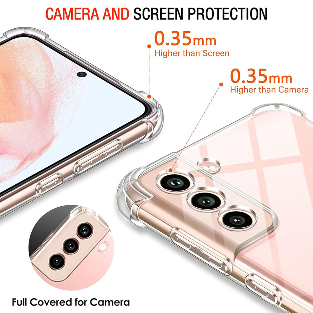Coque pour Samsung Galaxy S22 5G S901, Techsuit, Anti-choc Claire, Transparente