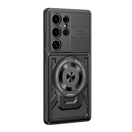 Coque pour Samsung Galaxy S22 Ultra 5G S908, Techsuit, RuggedCam, Noire