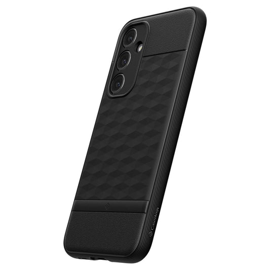Hülle für Samsung Galaxy S23 FE S711, Spigen, Caseology Parallax, Mattschwarz