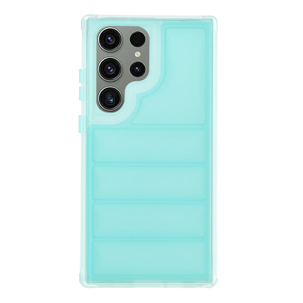 Coque pour Samsung Galaxy S23 FE S711, Techsuit, Wave Shield, Turquoise