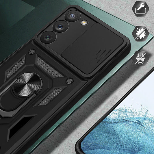 Coque pour Samsung Galaxy S23+ S916, Techsuit, CamShield, Vert