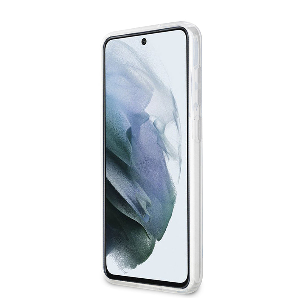 Hülle für Samsung Galaxy S23 S911, Karl Lagerfeld, Ikonik Karl, Transparent