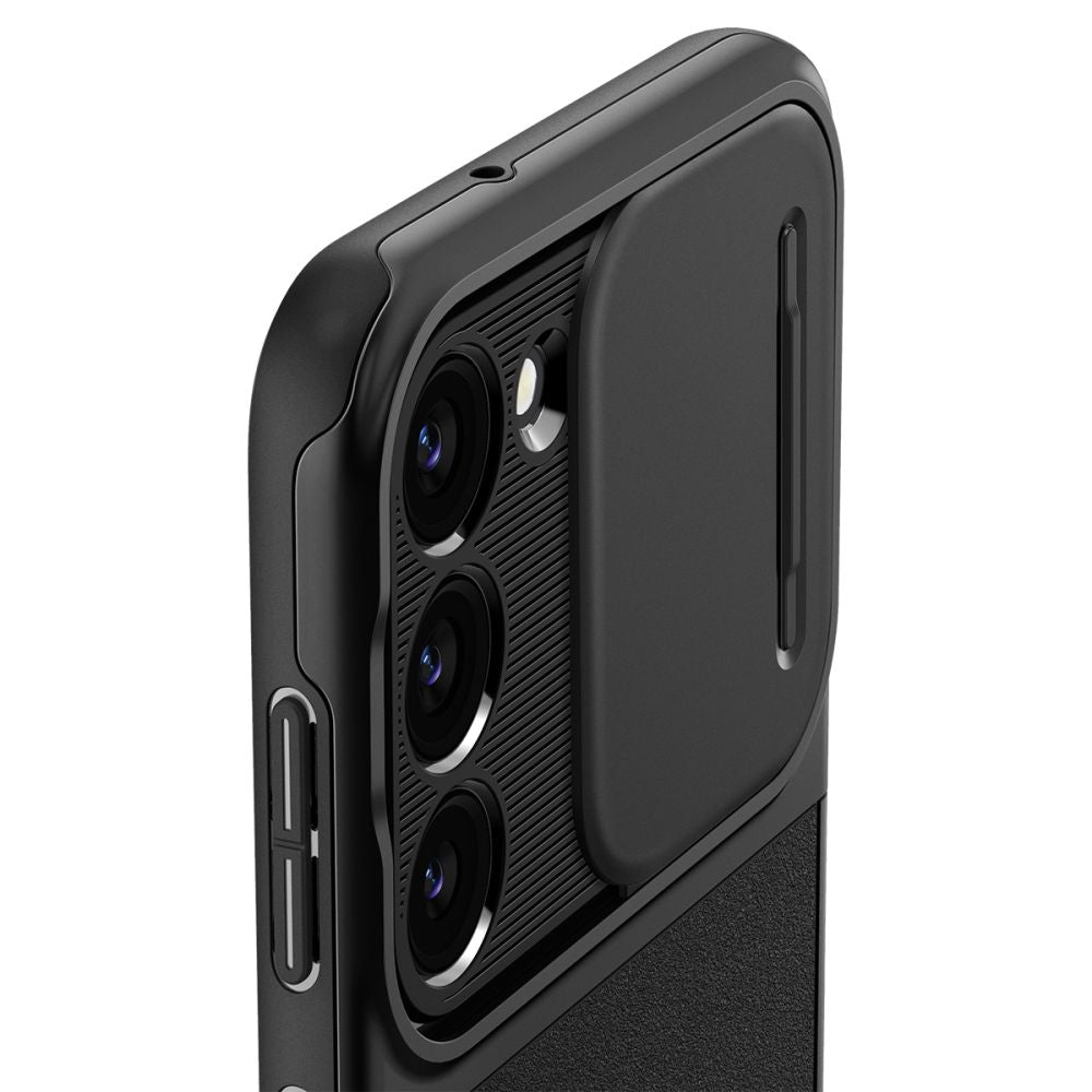Étui pour Samsung Galaxy S23 S911, Spigen, Optik Armor, Noir