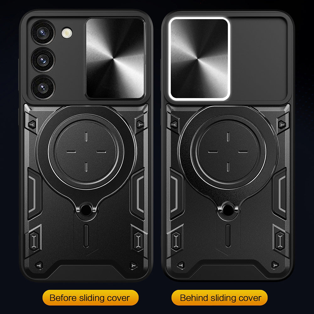 Coque pour Samsung Galaxy S23 S911, Techsuit, CamGuard Pro, Noire
