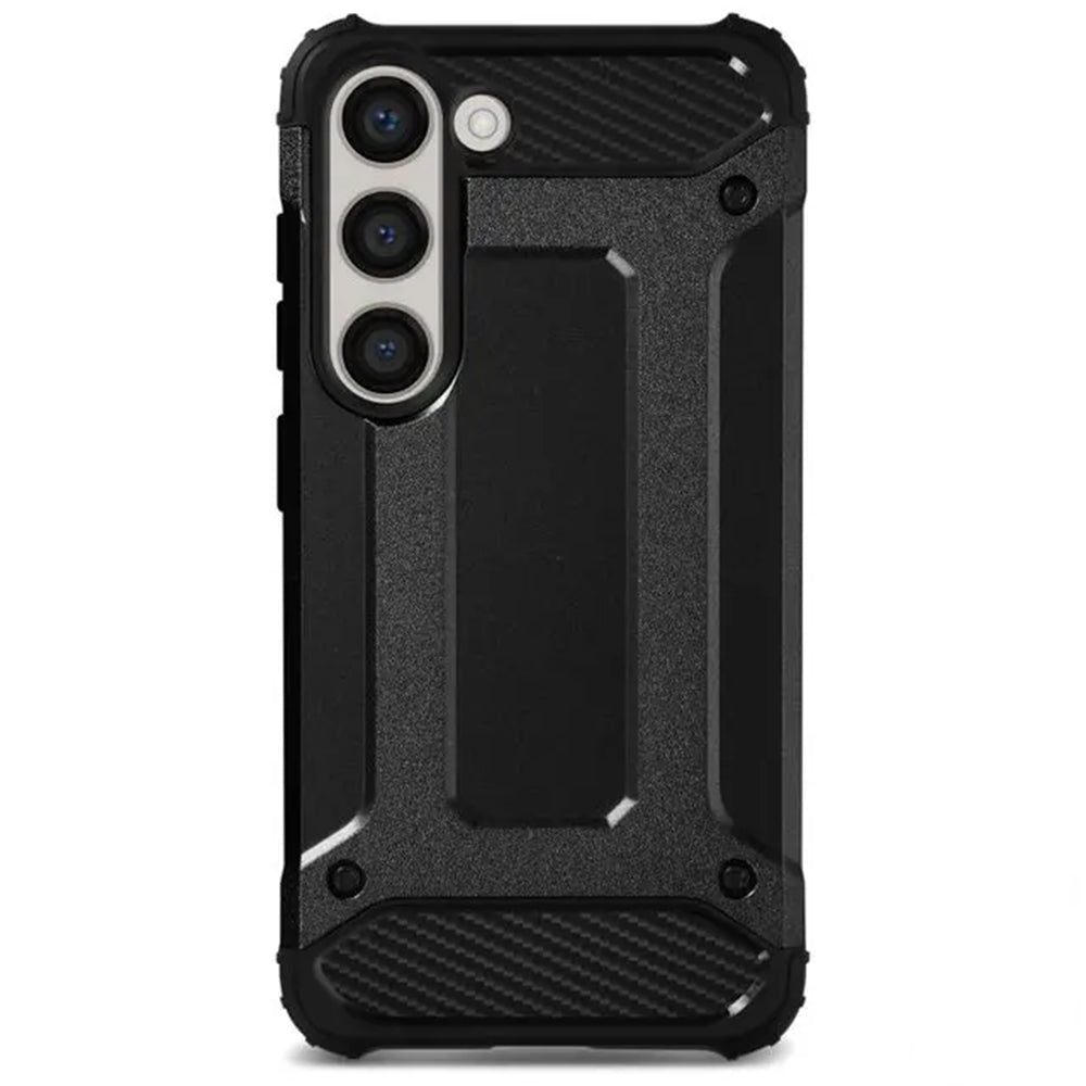 Coque pour Samsung Galaxy S23 S911, Techsuit, Hybrid Armor, Noire