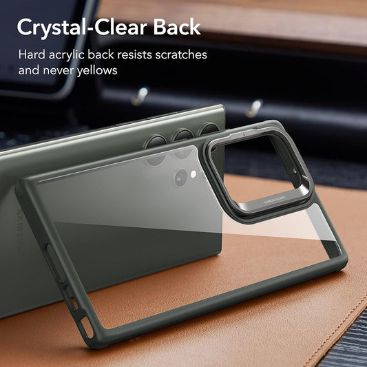 Étui pour Samsung Galaxy S23 Ultra S918, ESR, Classic Kickstand, Vert Transparent
