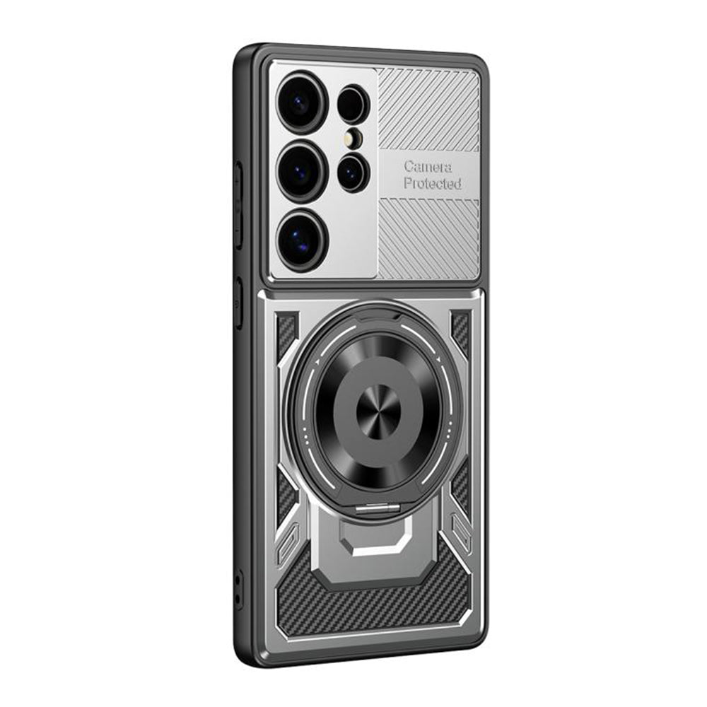 Coque pour Samsung Galaxy S23 Ultra S918, Techsuit, RuggedCam, Gris
