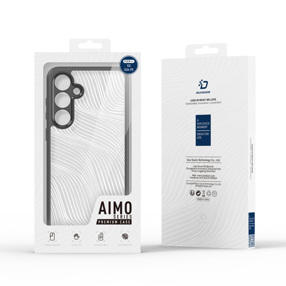 Hülle für Samsung Galaxy S24 FE S721, DUX DUCIS, Aimo, Schwarz