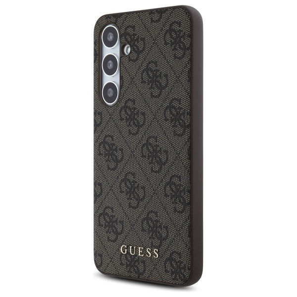 Étui pour Samsung Galaxy S24 FE S721, Guess, 4G Classic, Marron