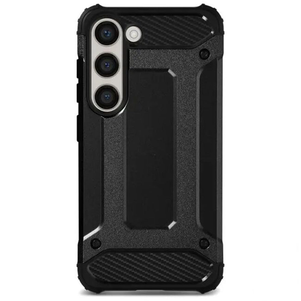 Coque pour Samsung Galaxy S24 FE S721, Techsuit, Hybrid Armor, Noire