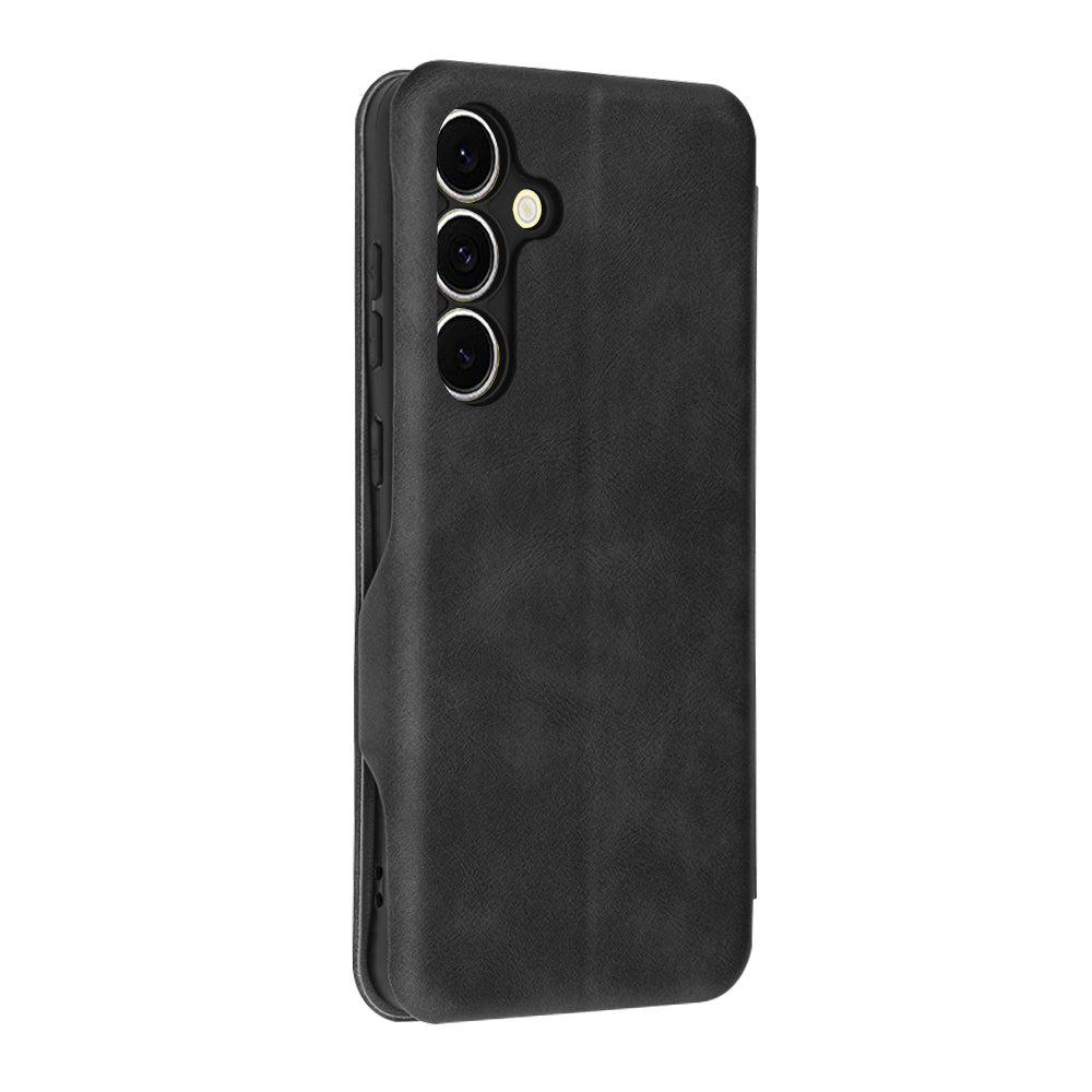 Coque pour Samsung Galaxy S24 FE S721, Techsuit, Safe Wallet Plus, Noire