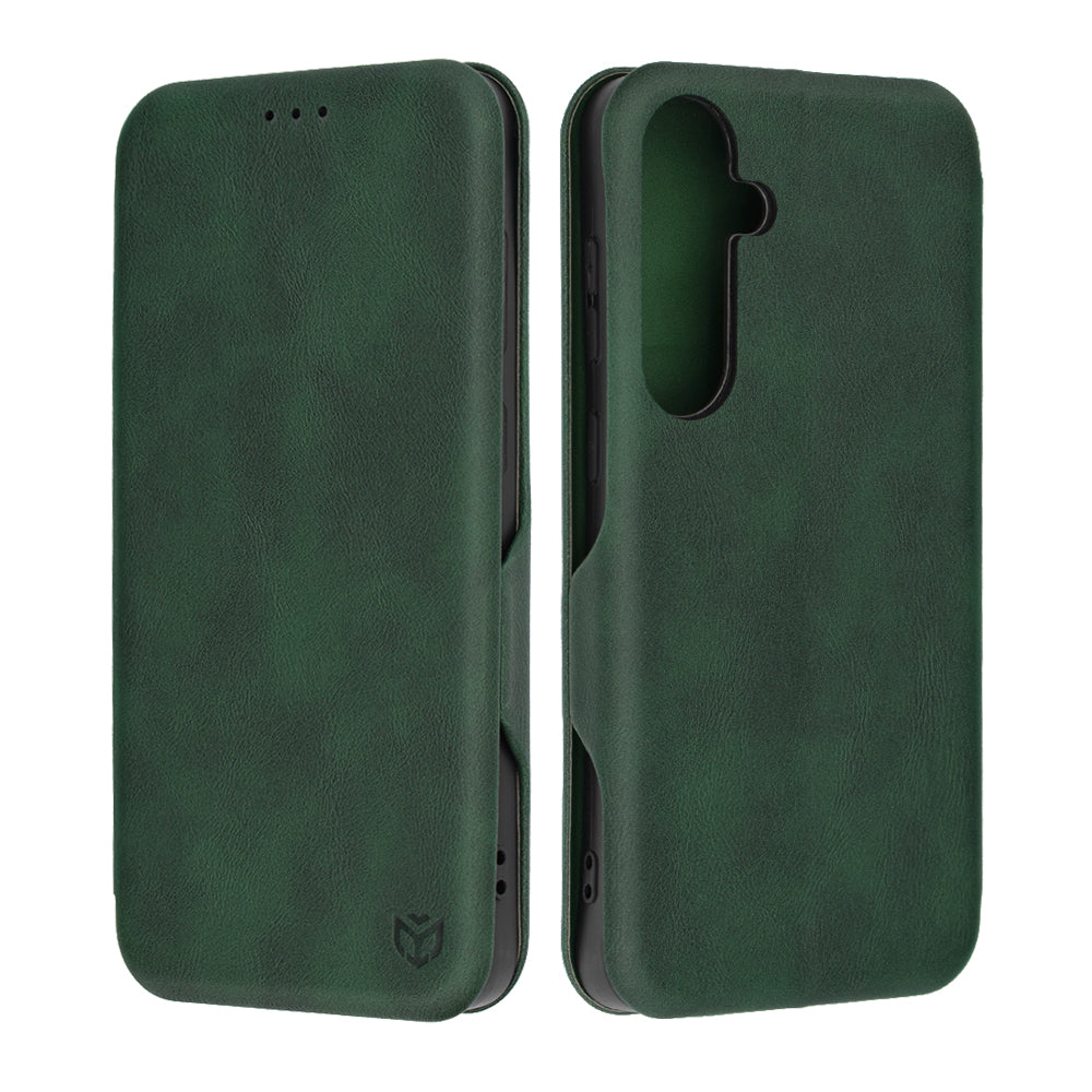 Coque pour Samsung Galaxy S24+ S926, Techsuit, Safe Wallet Plus, Vert