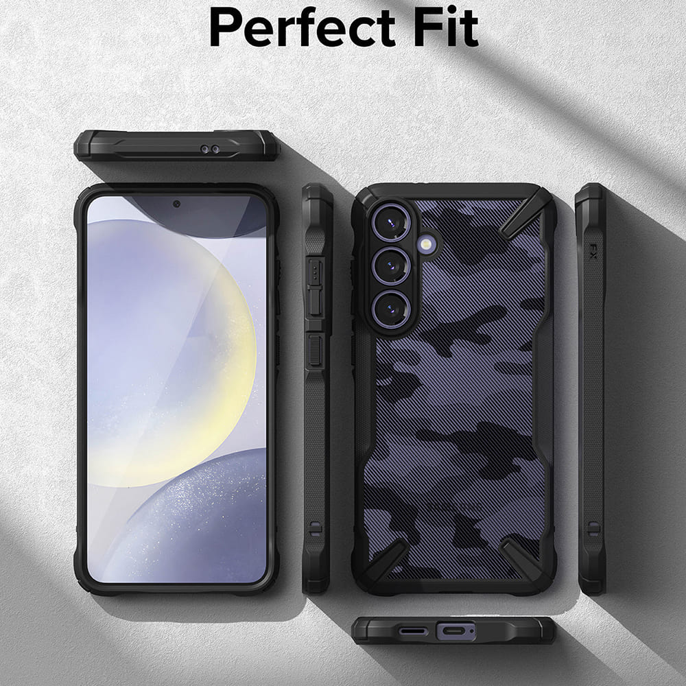 Case for Samsung Galaxy S24 S921, Ringke, Fusion X, Black