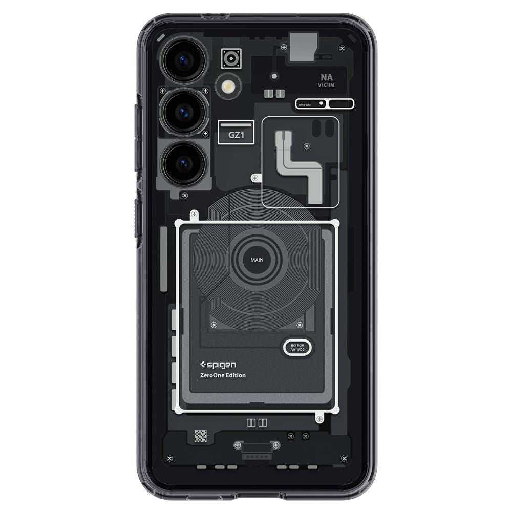 Étui pour Samsung Galaxy S24 S921, Spigen, Ultra Hybrid Zero One, Noir Mat ACS07350