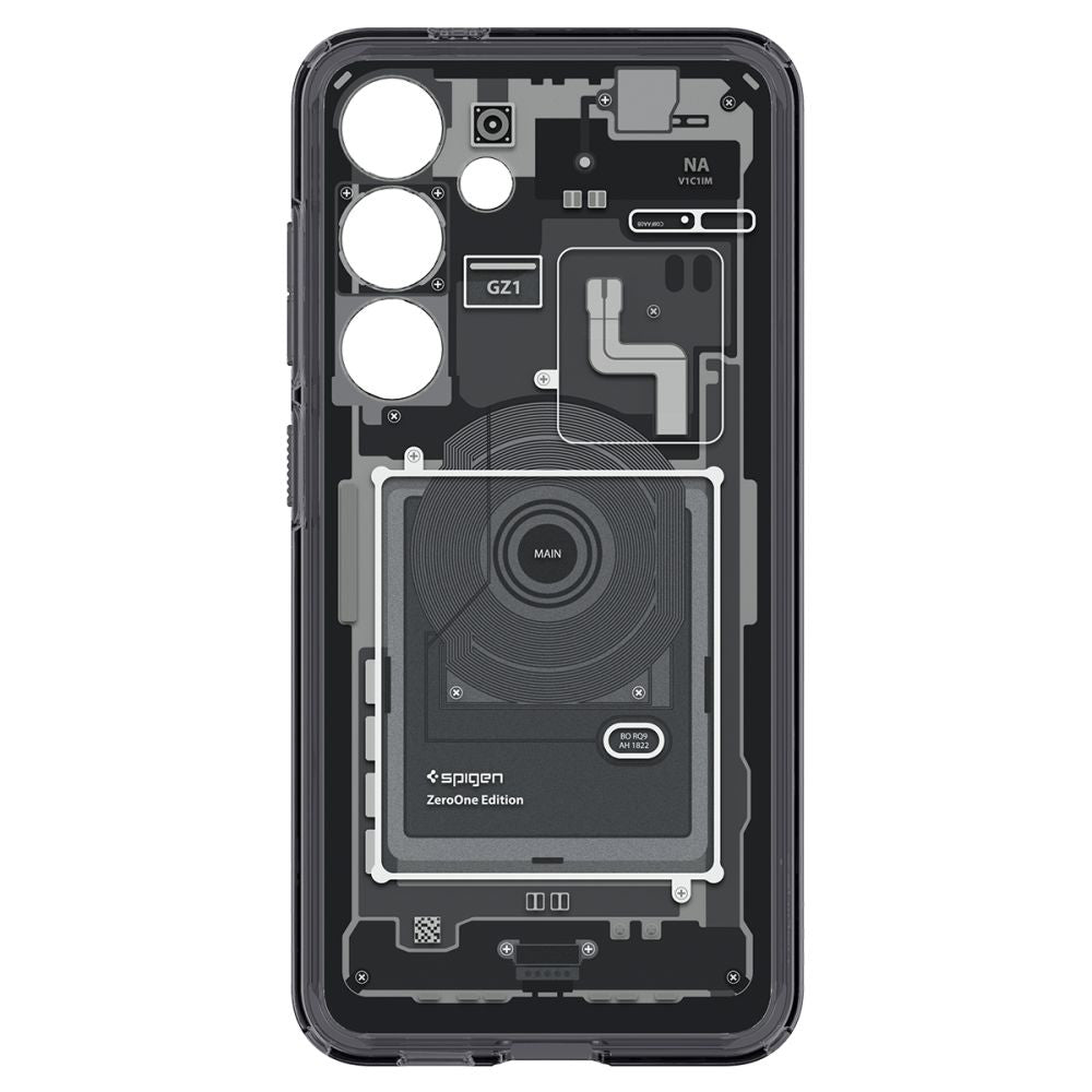 Étui pour Samsung Galaxy S24 S921, Spigen, Ultra Hybrid Zero One, Noir Mat ACS07350
