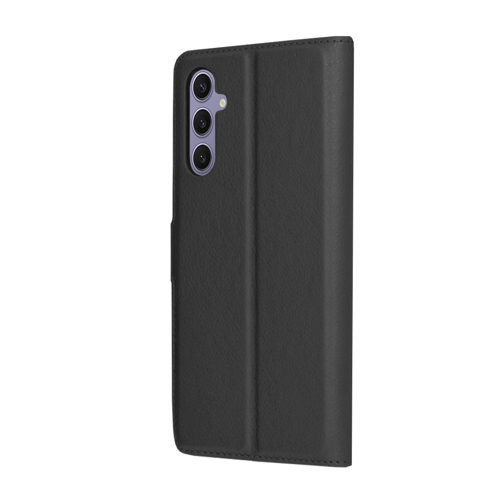 Coque pour Samsung Galaxy S24 S921, Techsuit, Leather Folio, Noire