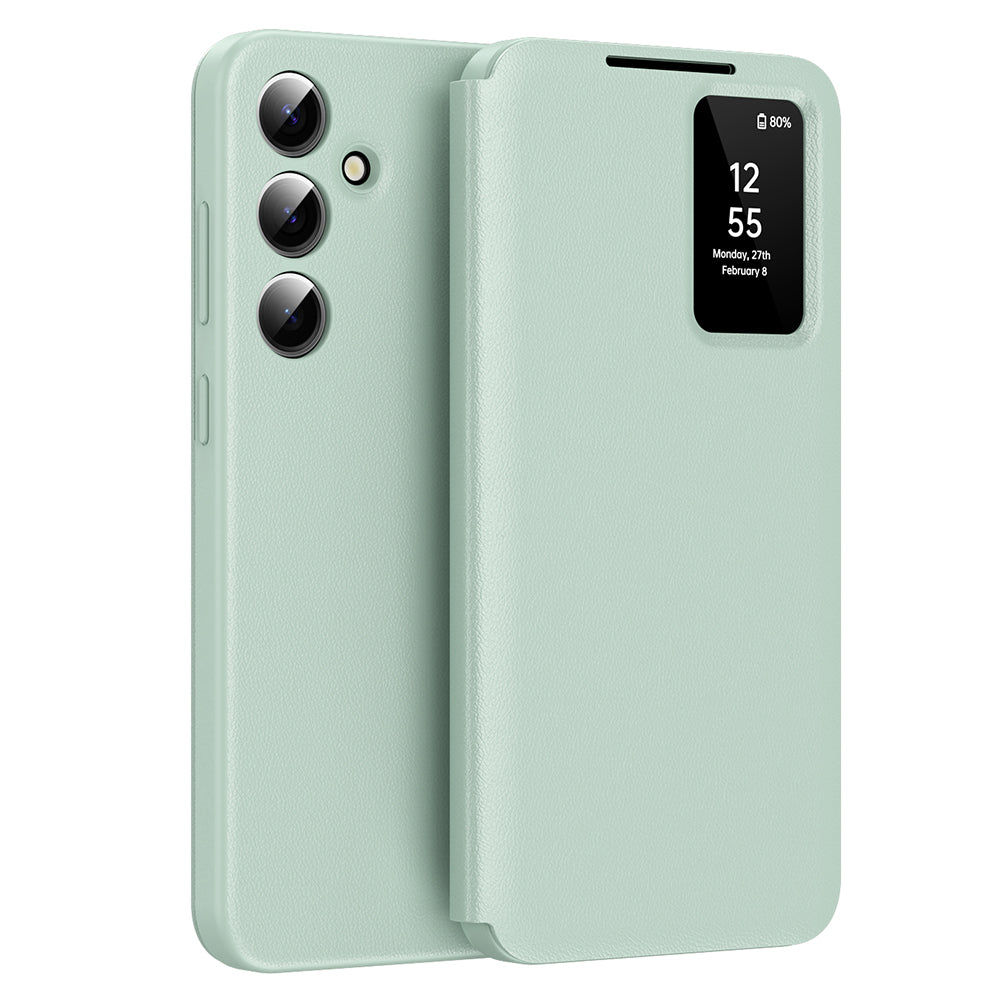 Coque pour Samsung Galaxy S24 S921, Techsuit, SmartView, Vert