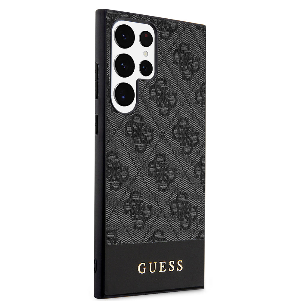 Étui pour Samsung Galaxy S24 Ultra S928, Guess, 4G Stripe, Noir