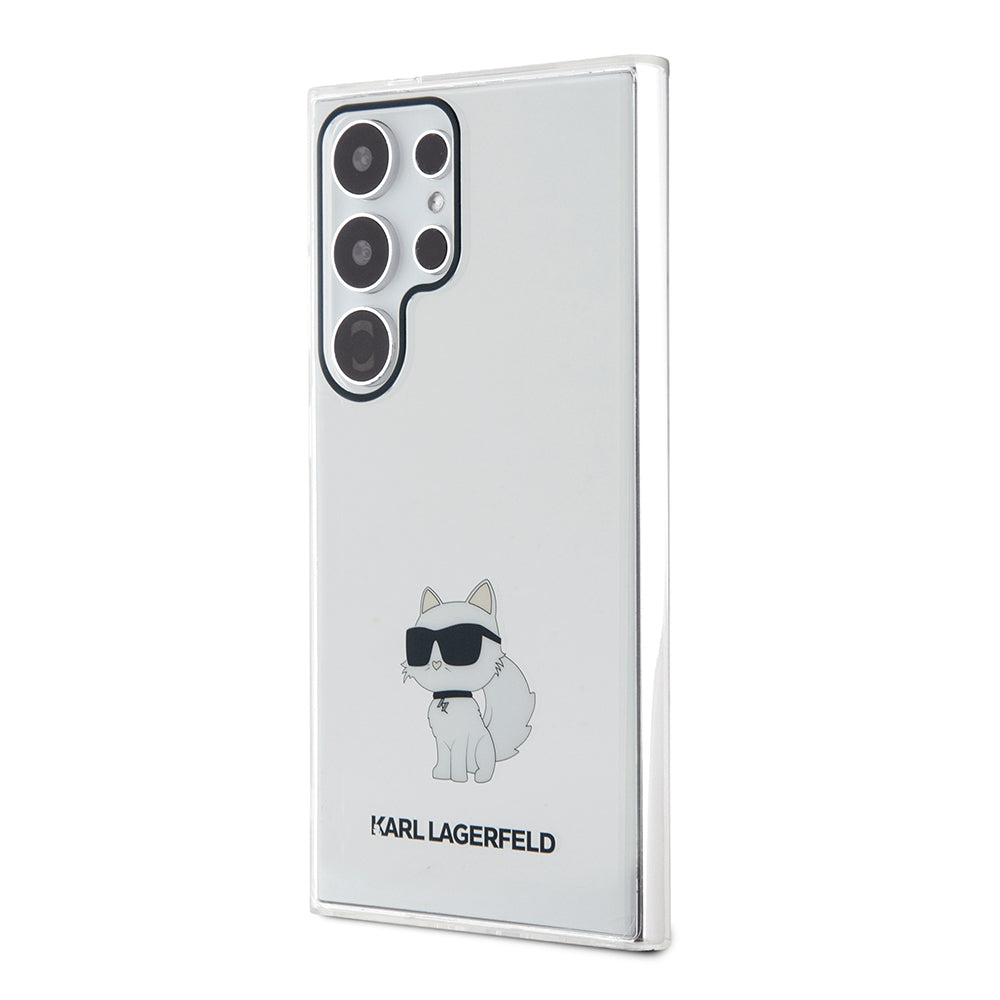 Case for Samsung Galaxy S24 Ultra S928, Karl Lagerfeld, IML Luxury Choupette, Transparent