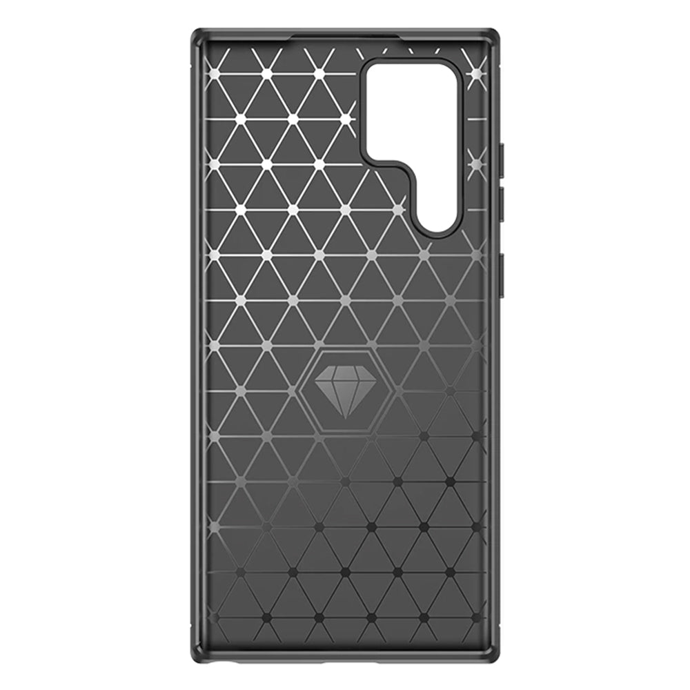 Coque pour Samsung Galaxy S24 Ultra S928, Techsuit, Carbone, Noire