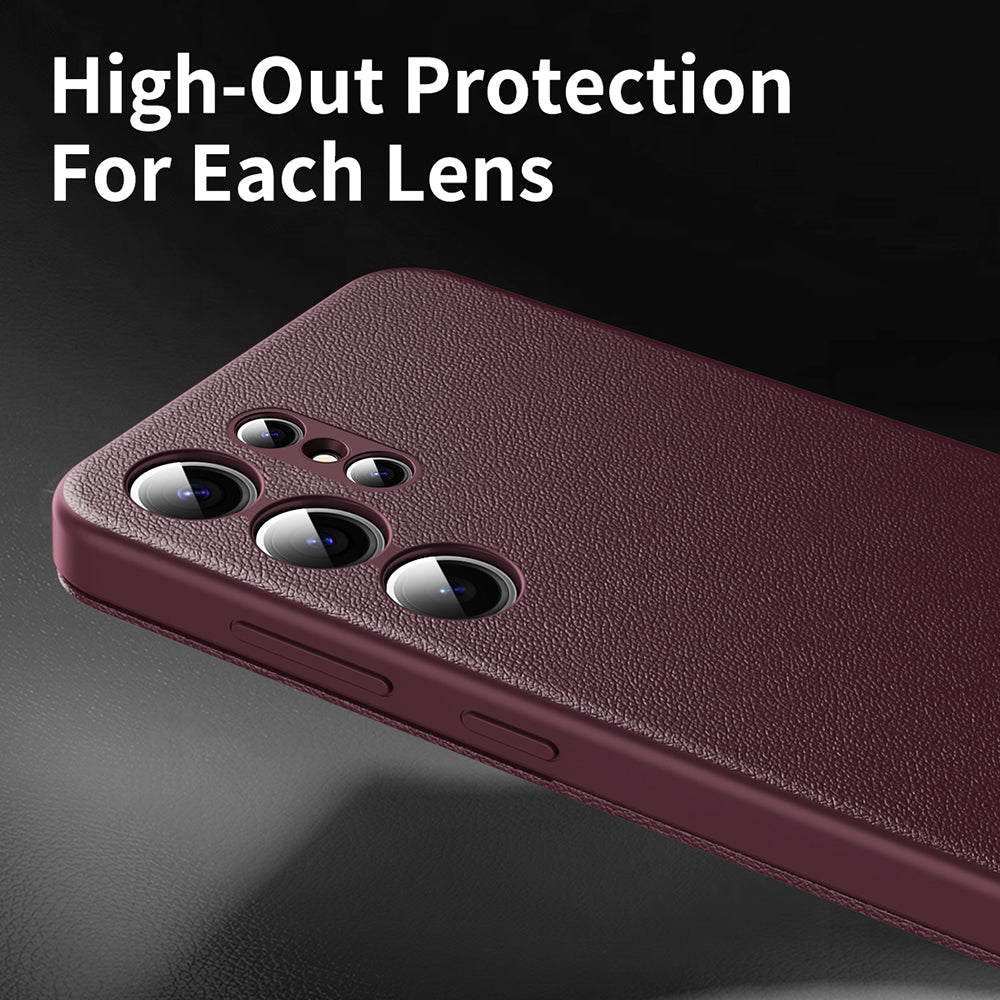 Coque pour Samsung Galaxy S24 Ultra S928, Techsuit, SmartView, Rouge