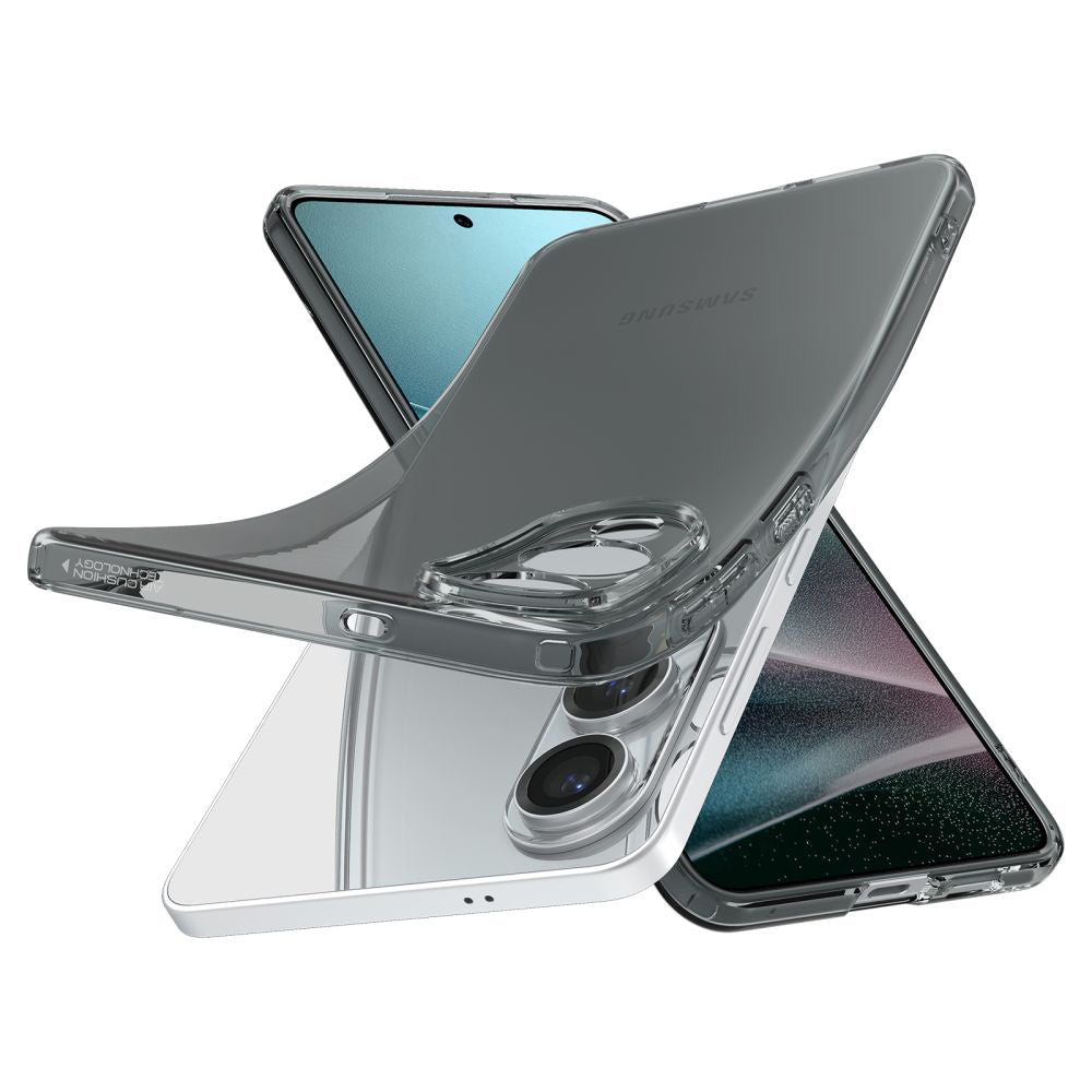 Hoesje voor Samsung Galaxy S25 Edge S937, Spigen, Liquid Crystal, Rookkleurig ACS09426