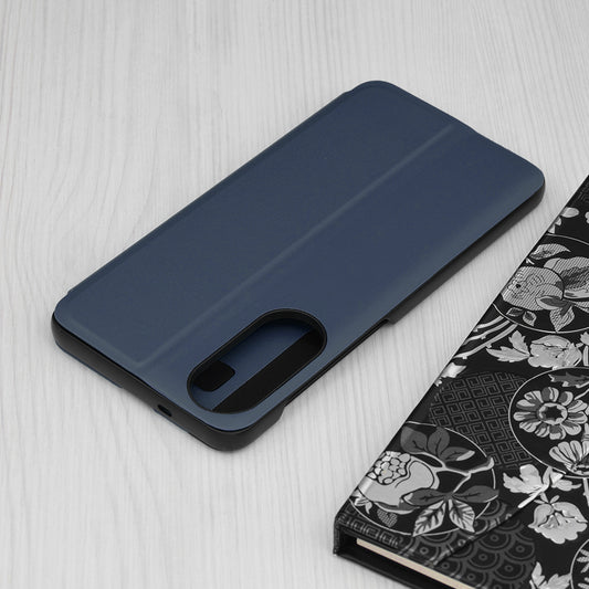 Hoes voor Samsung Galaxy S25 Edge S937, Techsuit, eFold, Donkerblauw