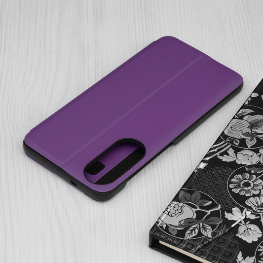 Hoes voor Samsung Galaxy S25 Edge S937, Techsuit, eFold, Paars