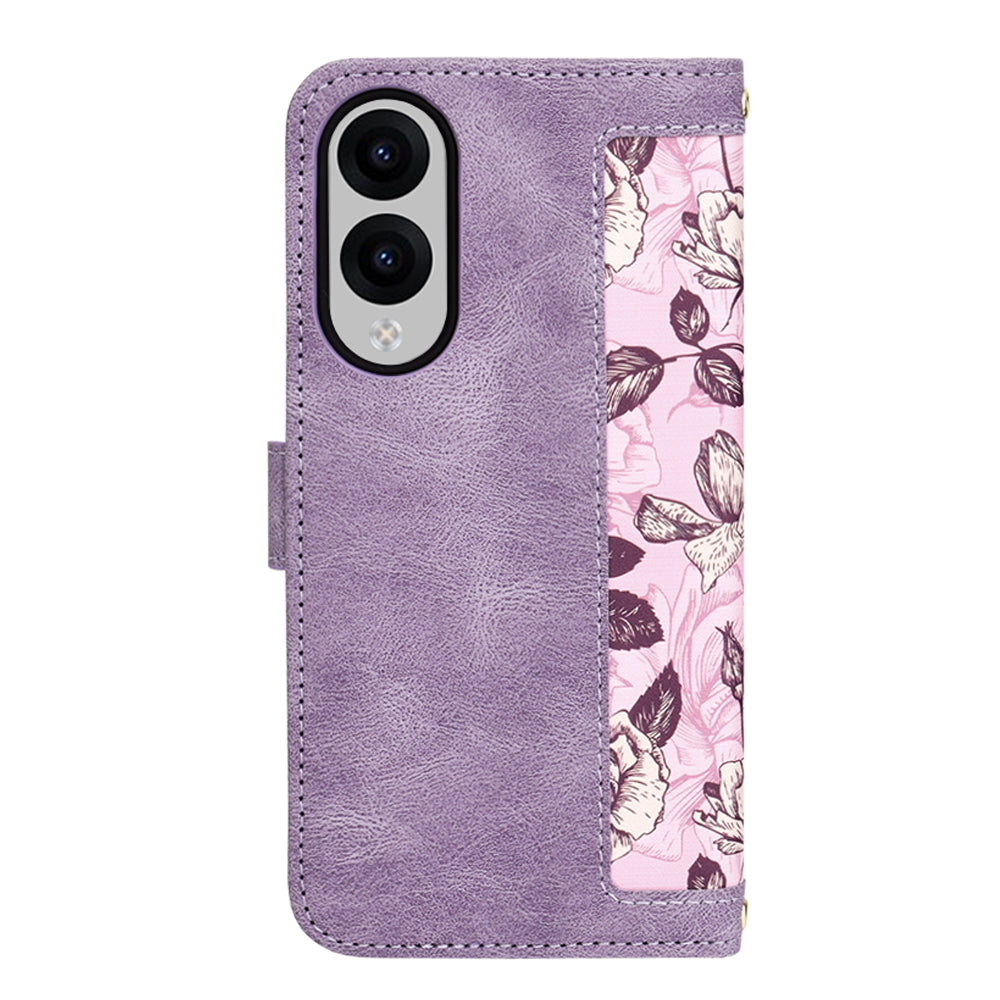 Coque pour Samsung Galaxy S25 Edge S937, Techsuit, FlipCraft, Violet