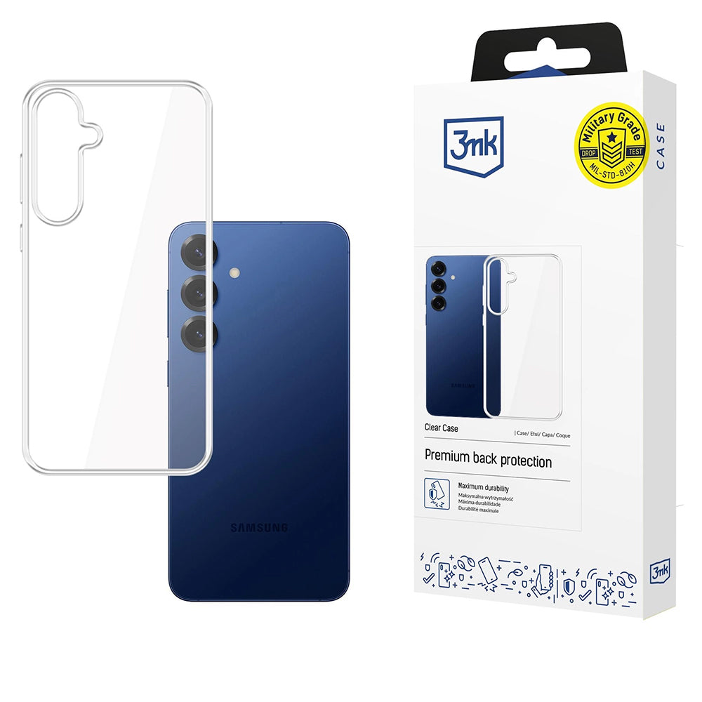Étui pour Samsung Galaxy S25 FE, 3MK, Clair, Transparent