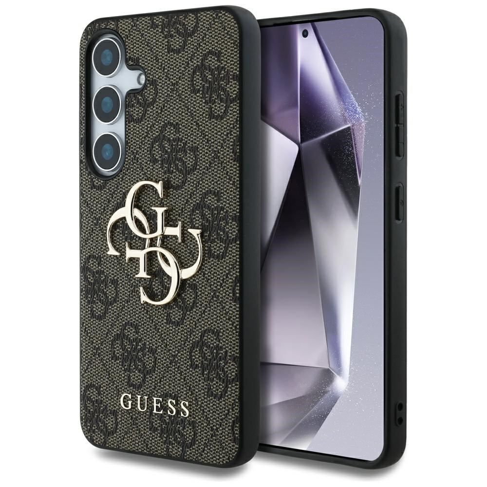 Étui pour Samsung Galaxy S25+ S936, Guess, 4G Big Logo, Marron