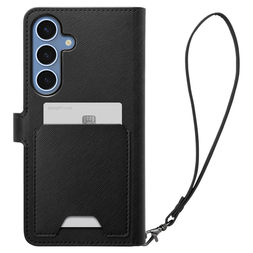 Étui pour Samsung Galaxy S25+ S936, Spigen, Wallet S, Noir ACS09125