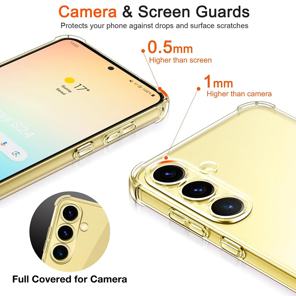 Coque pour Samsung Galaxy S25+ S936, Techsuit, Antichoc Claire, Transparente