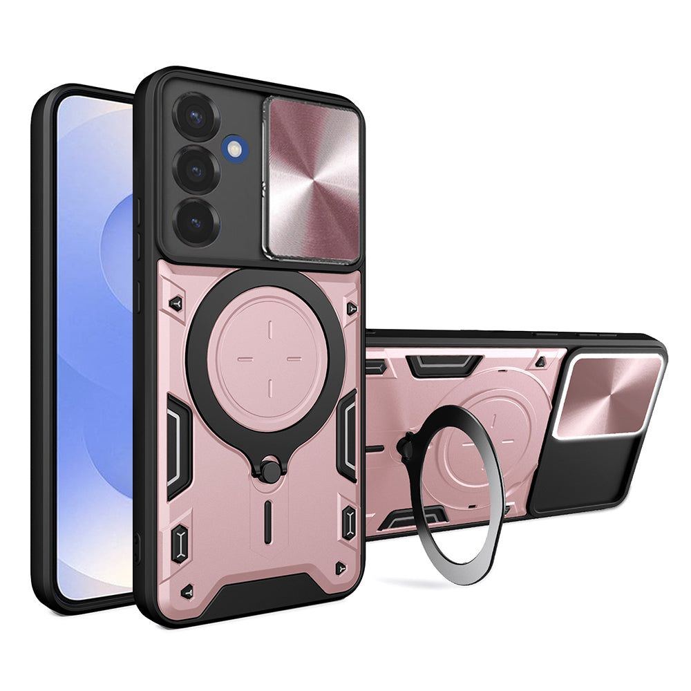 Coque pour Samsung Galaxy S25 S931, Techsuit, CamGuard Pro, Rose Doré