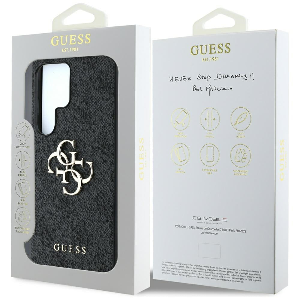 Hoes voor Samsung Galaxy S25 Ultra S938, Guess, 4G Big Logo, Zwart