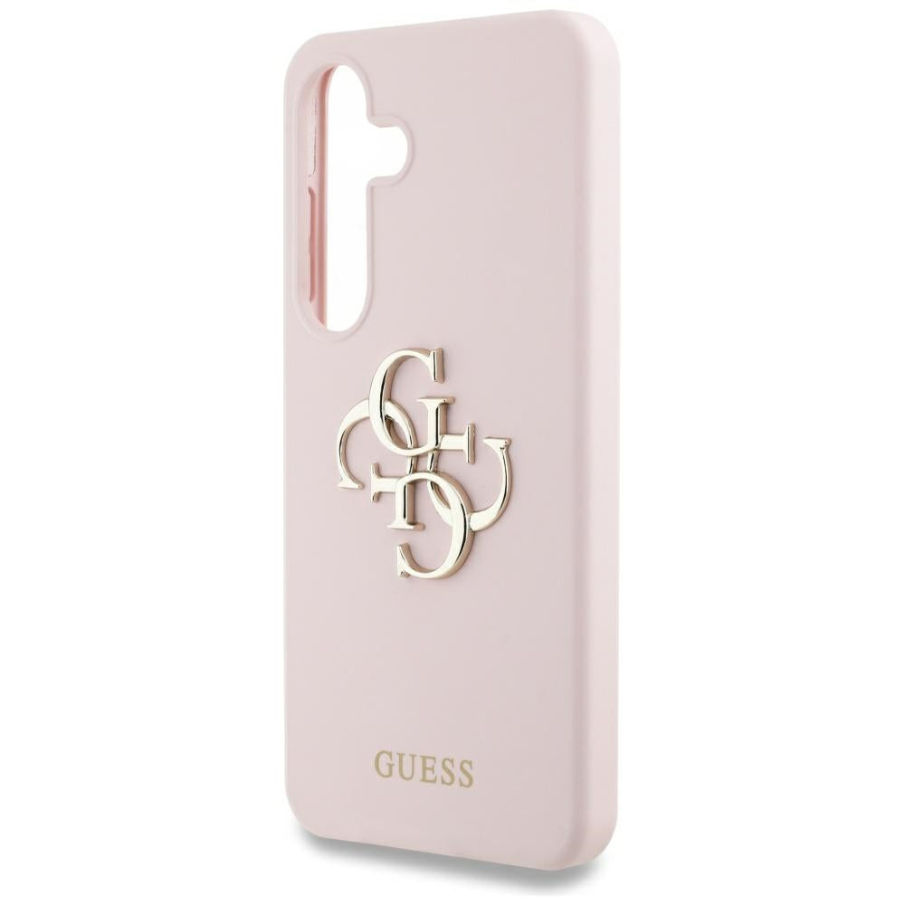 Hoes voor Samsung Galaxy S25 Ultra S938, Guess, 4G Grained Big and Classic Logo, Roze