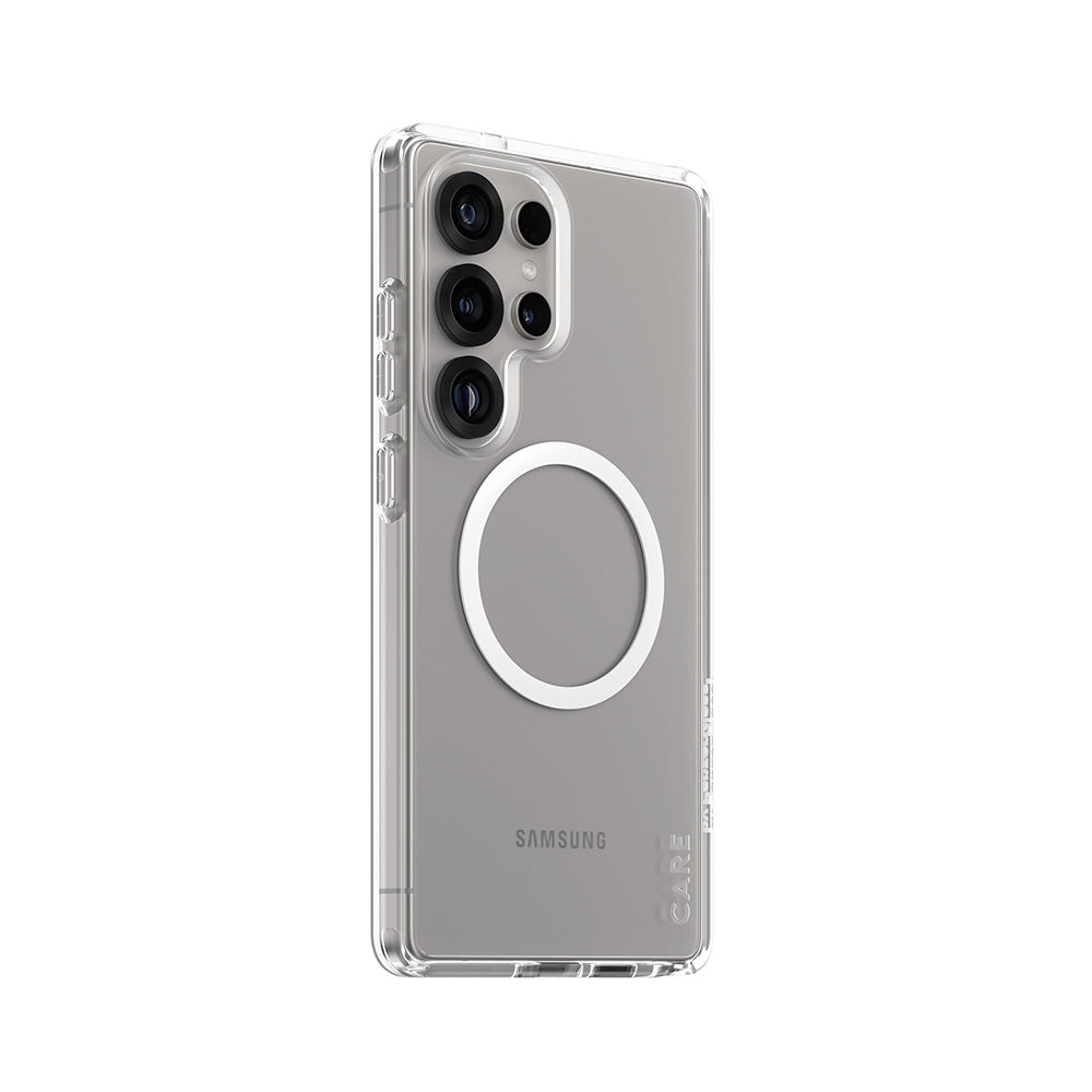 Étui pour Samsung Galaxy S25 Ultra S938, PanzerGlass, Care Urban Combat, Transparent Blanc