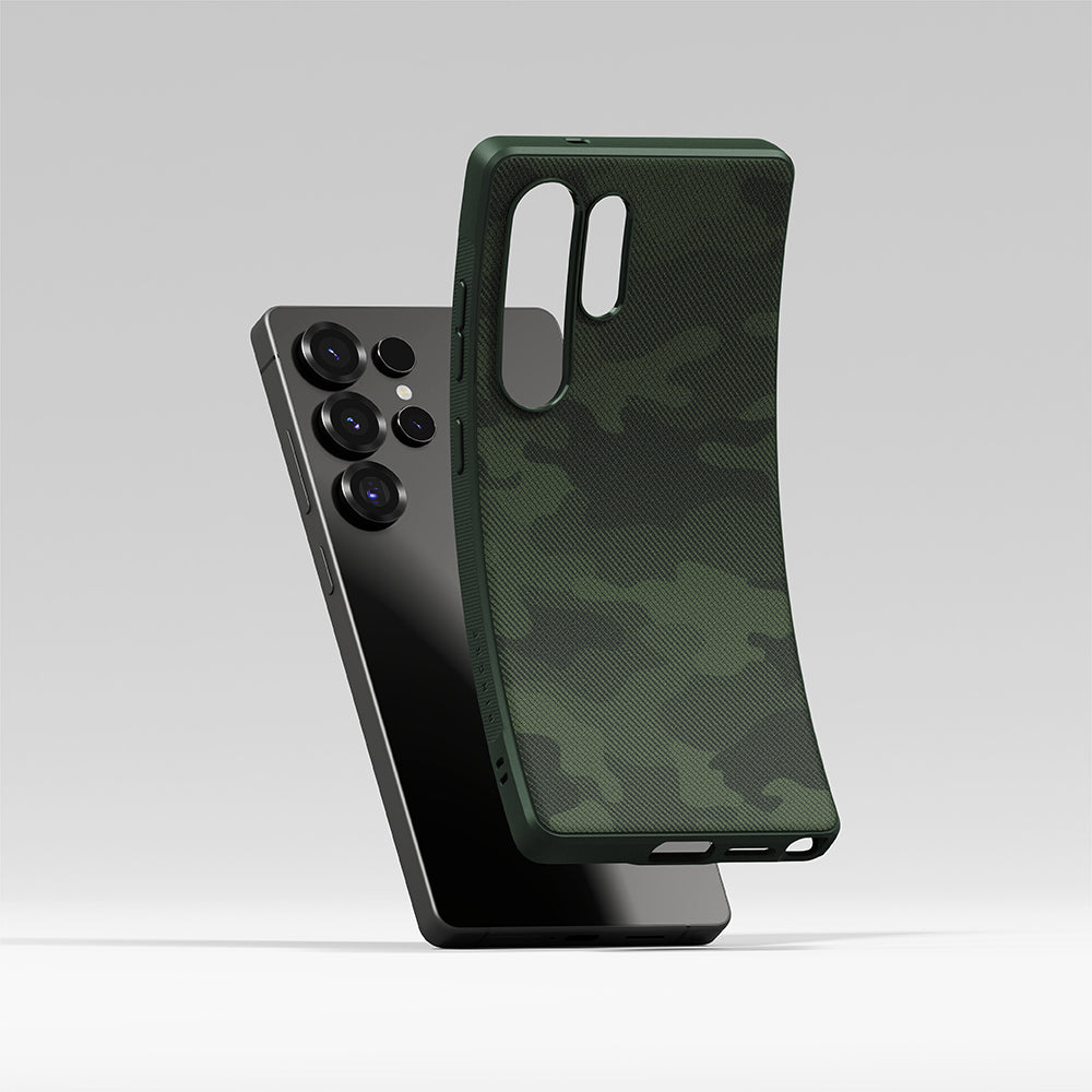 Hoes voor Samsung Galaxy S25 Ultra S938, Ringke, Onyx Design, Camouflage