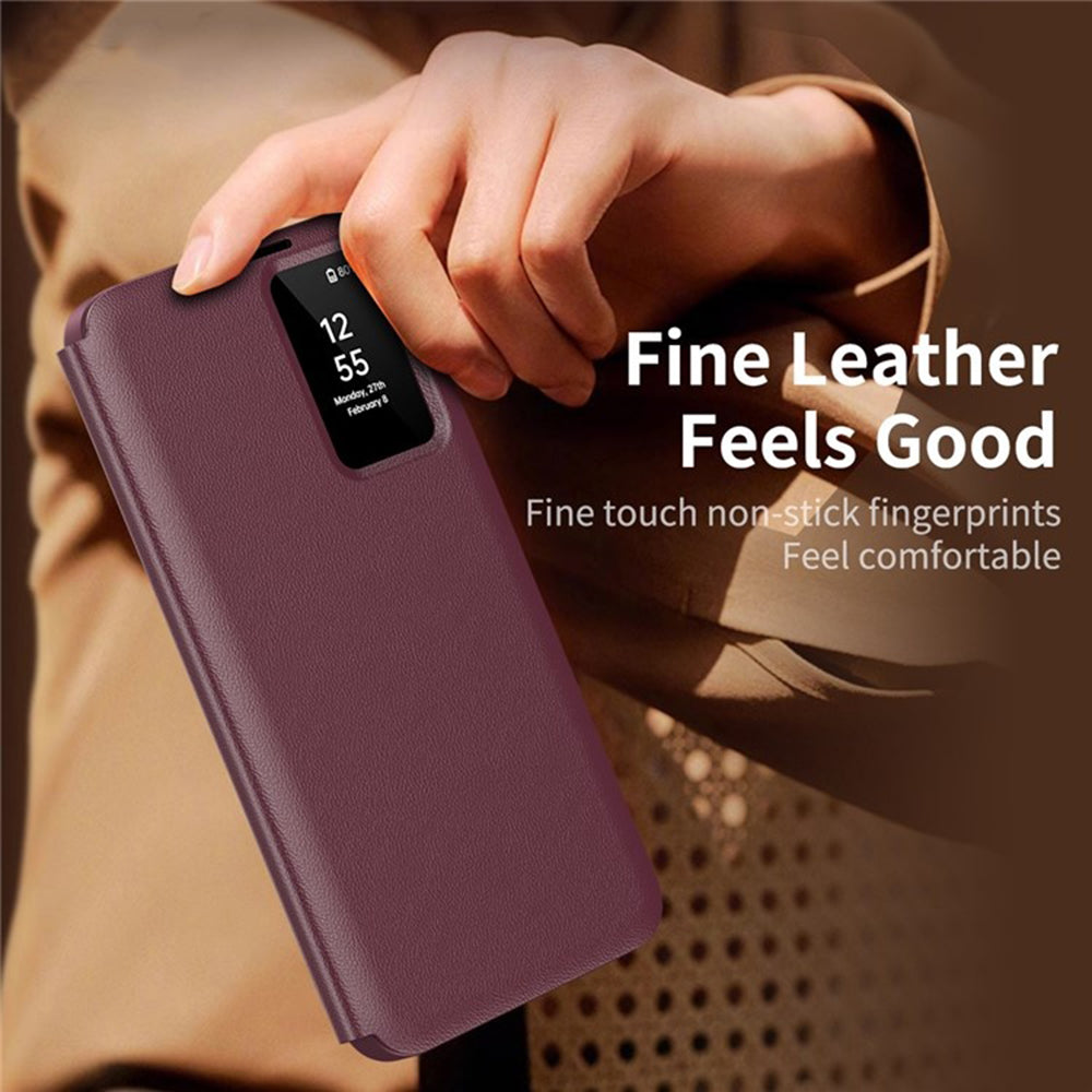 Coque pour Samsung Galaxy S25 Ultra S938, Techsuit, SmartView, Rouge