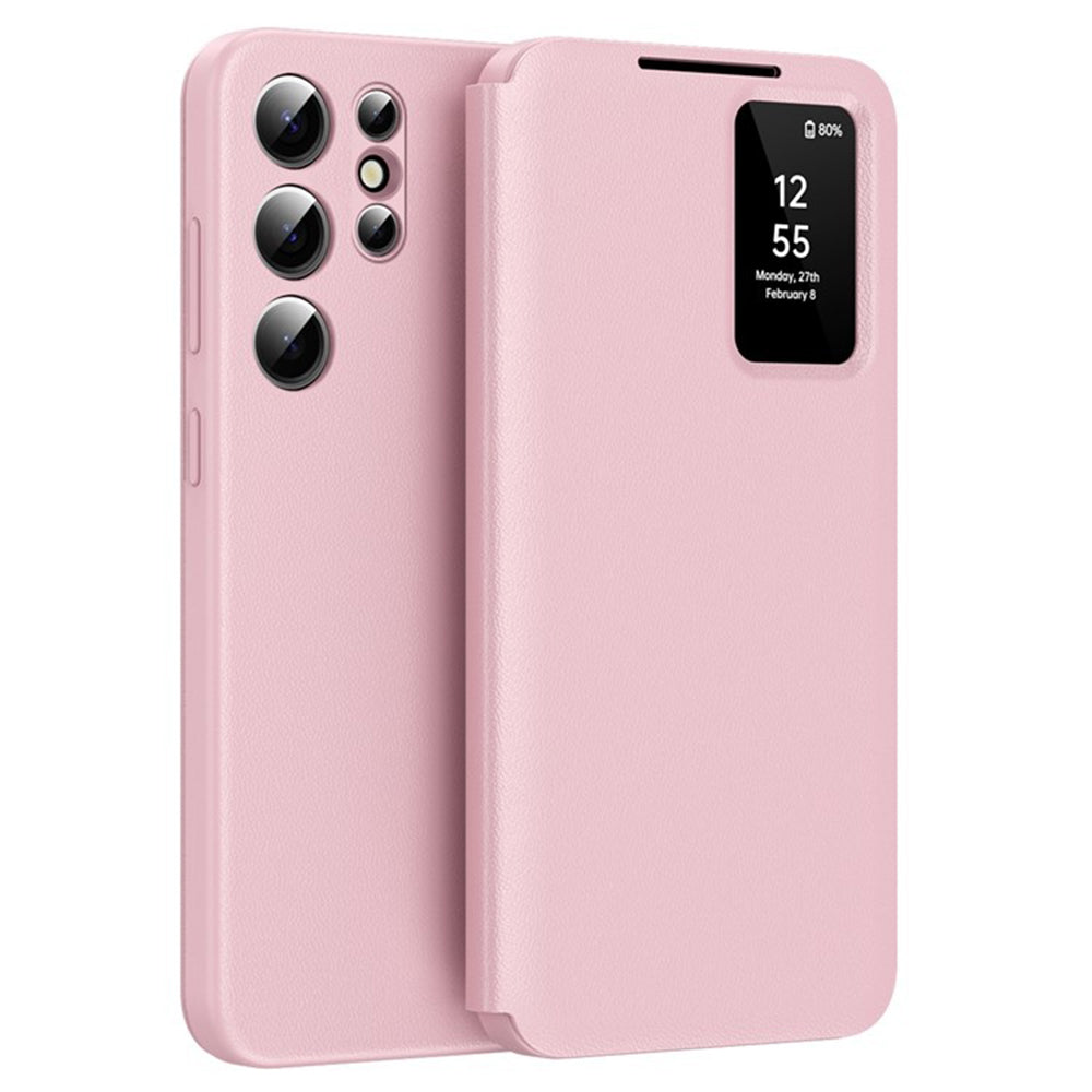 Coque pour Samsung Galaxy S25 Ultra S938, Techsuit, SmartView, Rose