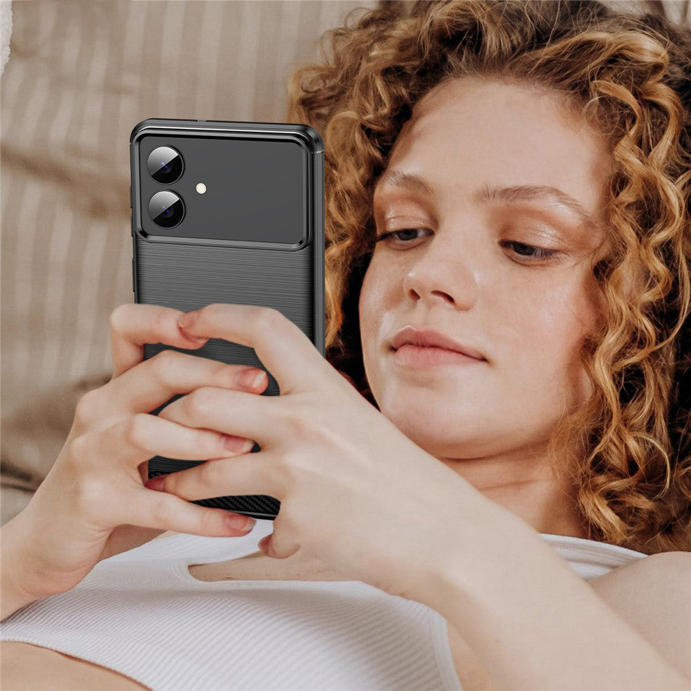 Hoes voor Samsung Galaxy S26 Edge, Techsuit, Carbon, Zwart